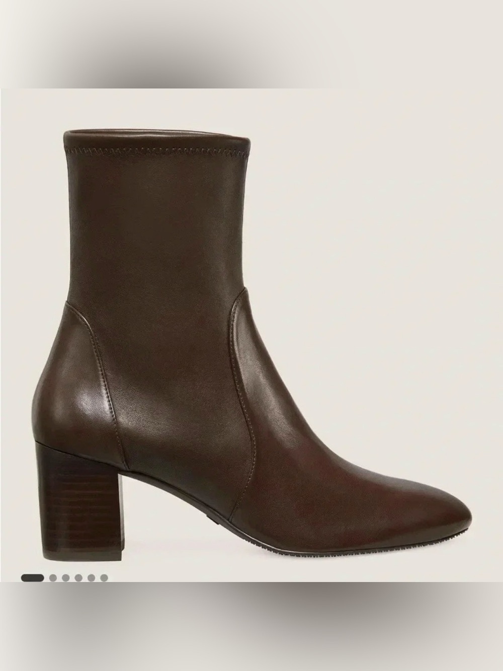 NEW Stuart Weitzman Yuliana 60 brown leather ankle booties Sz 9